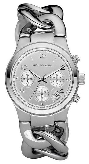 Michael Kors Runway Twist Silver Dial Silver Stainless Steel Strap Watch for Women - MK3149