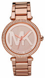 Michael Kors Parker Rose Gold Dial Rose Gold Steel Strap Watch for Women - MK5865