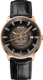 Mido Commander Automatic Black Dial Black Leather Strap Watch For Men - M021.407.36.411.00