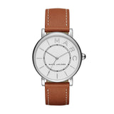 Marc Jacobs Roxy White Dial Brown Leather Strap Watch for Women - MJ1571