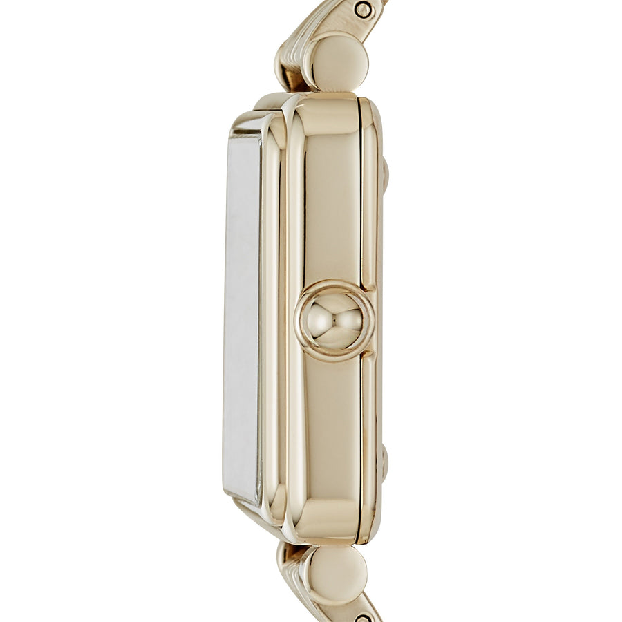 Marc Jacobs Vic Silver Dial Gold Steel Strap Watch for Women - MJ3462