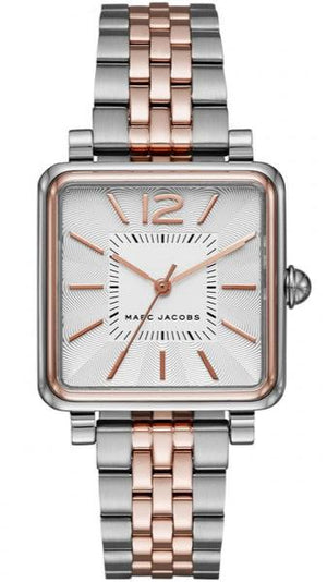 Marc Jacobs Vic Silver Dial Two Tone Steel Strap Watch for Women - MJ3463