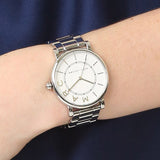 Marc Jacobs Roxy White Dial Silver Stainless Steel Strap Watch for Women - MJ3521