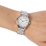 Marc Jacobs Roxy White Dial Silver Stainless Steel Strap Watch for Women - MJ3521