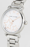 Marc Jacobs Classic White Dial SIlver Stainless Steel Strap Watch for Women - MJ3591