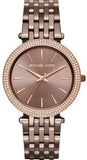 Michael Kors Darci Quartz Brown Dial Brown Steel Strap Watch For Women - MK3416