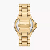 Michael Kors Camille Three-Hand Crystals Gold Dial Gold Steel Strap Watch for Women - MK1067