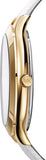 Michael Kors Slim Runway Quartz Gold Dial White Leather Strap Watch For Women - MK2389