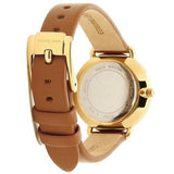 Michael Kors Portia Quartz White Dial Brown Leather Strap Watch For Women - MK2734