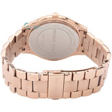 Michael Kors Slim Runway Rose Gold Dial Rose Gold Steel Strap Watch for Women - MK3197