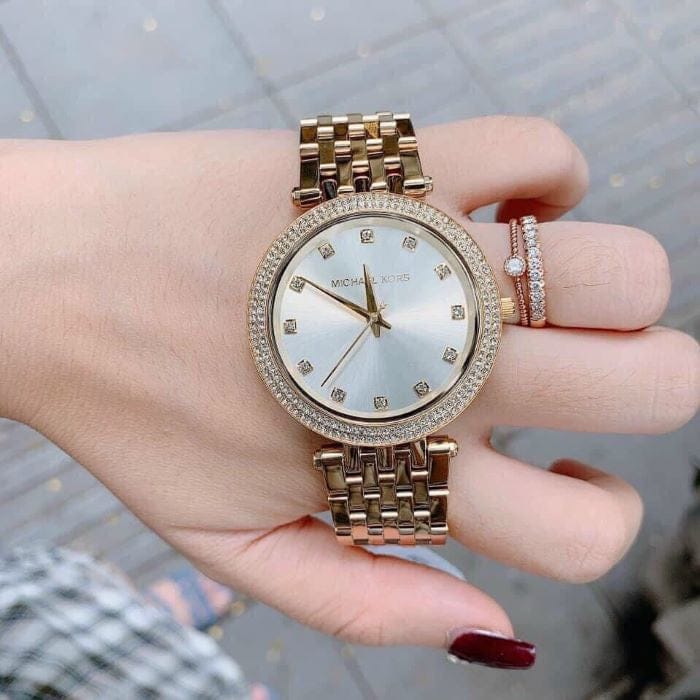 Michael Kors Darci Gold Dial Gold Stainless Steel Strap Watch for Women - MK3216
