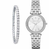 Michael Kors Darci Silver Dial Silver Steel Strap Watch for Women - MK3429