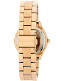 Michael Kors Slim Runway Gold Dial Gold Steel Strap Watch For Women - MK3456