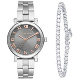 Michael Kors Norie Grey Dial Silver Stainless Steel Strap Watch for Women - MK3559