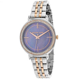 Michael Kors Cinthia Mother of Pearl Grey Dial Two Tone Steel Strap Watch for Women - MK3642