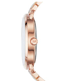 Michael Kors Portia Quartz Rose Gold Dial Rose Gold Steel Strap Watch For Women - MK3678