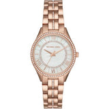 Michael Kors Lauryn Mother of Pearl Dial Rose Gold Steel Strap Watch for Women - MK3716