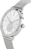 Michael Kors Portia Silver Dial Silver Mesh Bracelet Watch for Women - MK3843