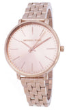 Michael Kors Pyper Three-Hand Rose Gold Dial Rose Gold Steel Strap Watch For Women - MK3897