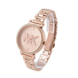 Michael Kors Sofie Quartz Rose Gold Dial Rose Gold Steel Strap Watch For Women - MK4335