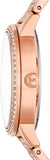 Michael Kors Melissa Three Hand Rose Gold Dial Rose Gold Steel Strap Watch For Women - MK4369