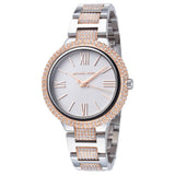 Michael Kors Taryn Quartz White Dial Two Tone Steel Strap Watch For Women - MK4461