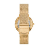 Michael Kors Pyper Quartz Mother of Pearl White Dial Gold Mesh Bracelet Watch For Women - MK4619