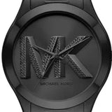 Michael Kors Slim Runway Analog Black Dial Black Steel Strap Watch For Women - MK4734