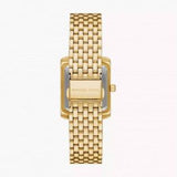 Michael Kors Emery Pave Analog Green Dial Gold Steel Strap Watch for Women - MK4742