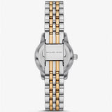 Michael Kors Lexington Three-Hand Silver Dial Two Tone Steel Strap Watch for Women - MK4815