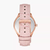 Michael Kors Sage Three-Hand Mother of Pearl Pink Dial Pink Leather Strap Watch for Women - MK4820