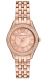 Michael Kors Harlowe Three-Hand Rose Gold Dial Rose Gold Steel Strap Watch for Women - MK4845