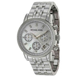 Michael Kors Ritz White Dial Silver Stainless Steel Strap Watch for Women - MK5020