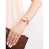 Michael Kors Runway Rose Gold Dial Rose Gold Steel Strap Watch for Women - MK5128