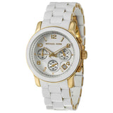 Michael Kors Runway White Dial White Steel Strap Watch for Women - MK5145