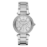 Michael Kors Parker Silver Dial Silver Steel Strap Watch for Women - MK5353