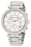 Michael Kors Parker Silver Dial Silver Steel Strap Watch for Women - MK5353