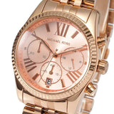 Michael Kors Lexington Rose Gold Dial Rose Gold Steel Strap Watch for Women - MK5569