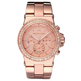 Michael Kors Dylan Rose Gold Rose Gold Steel Strap Watch for Women - MK5586