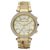 Michael Kors Parker Gold Dial Gold Steel Strap Watch for Women - MK5632