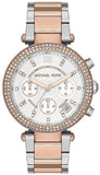 Michael Kors Parker White Dial Two Tone Steel Strap Watch for Women - MK5820