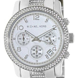 Michael Kors Runway White Dial Silver Steel Strap Watch for Women - MK5825