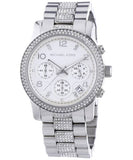 Michael Kors Runway White Dial Silver Steel Strap Watch for Women - MK5825