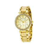 Michael Kors Parker Gold DIal Gold Steel Strap Watch for Women - MK5842