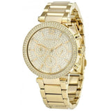 Michael Kors Parker Gold Dial Gold Steel Strap Watch for Women - MK5856