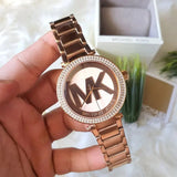 Michael Kors Parker Rose Gold Dial Rose Gold Steel Strap Watch for Women - MK5865