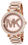 Michael Kors Parker Rose Gold Dial Rose Gold Steel Strap Watch for Women - MK5865