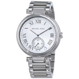 Michael Kors Skylar Silver Dial Silver Steel Strap Watch for Women - MK5866