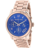 Michael Kors Runway Iridescent Dial Rose Gold Steel Strap Watch for Women - MK5940