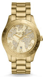 Michael Kors Layton Chronograph Gold Dial Gold Steel Strap Watch for Women - MK5959